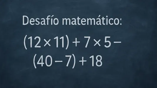 Desafío matemático: una mente brillante lo resuelve en menos de 10 segundos