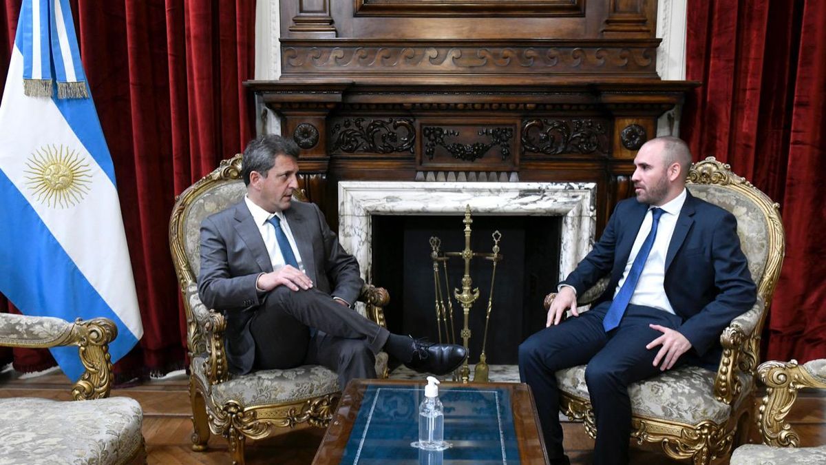 Massa recibió a Guzmán en el Congreso por el Presupuesto 2022