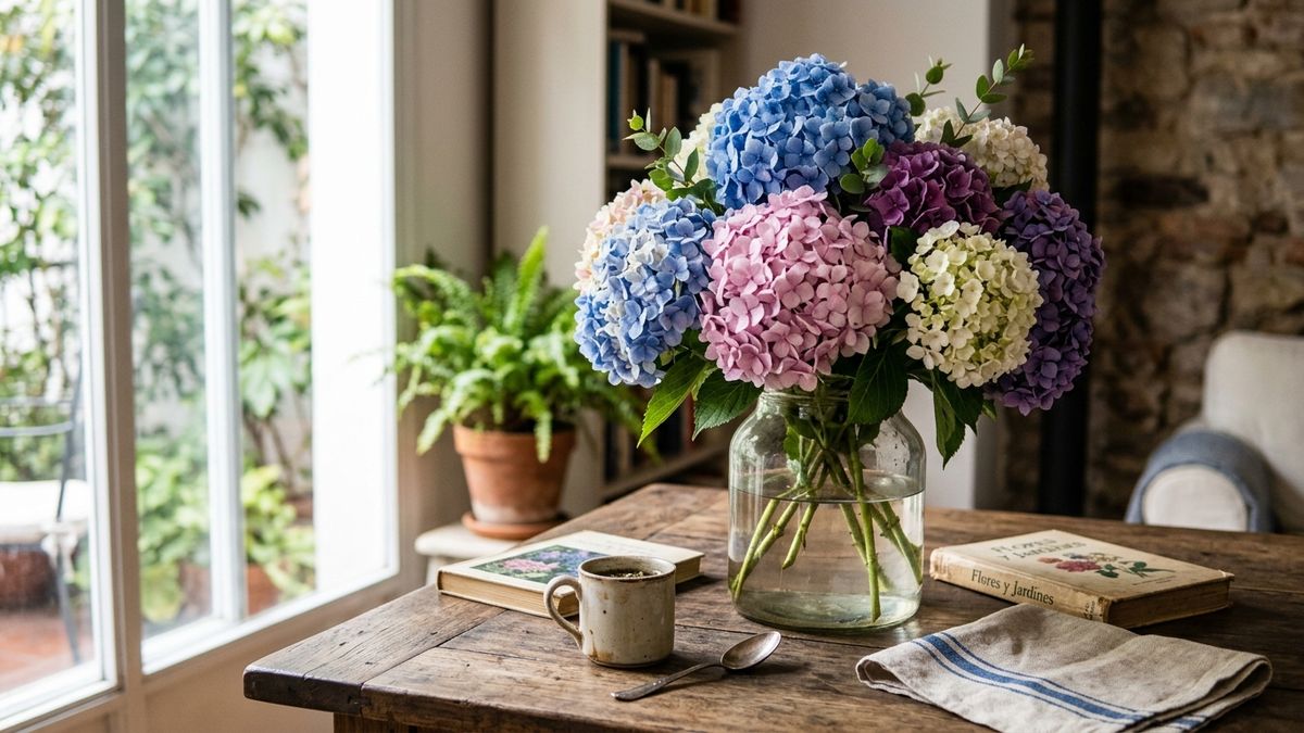 Hortensias en florero: cómo cuidarlas para que duren más y no se marchiten rápido