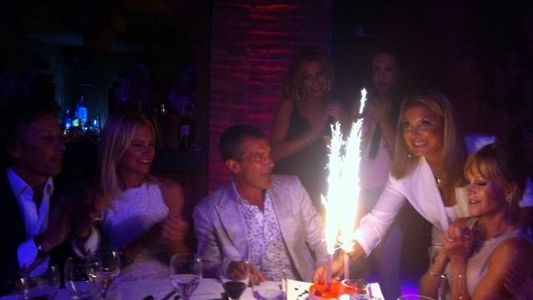 Valeria Mazza, presente en el cumple de Antonio Banderas