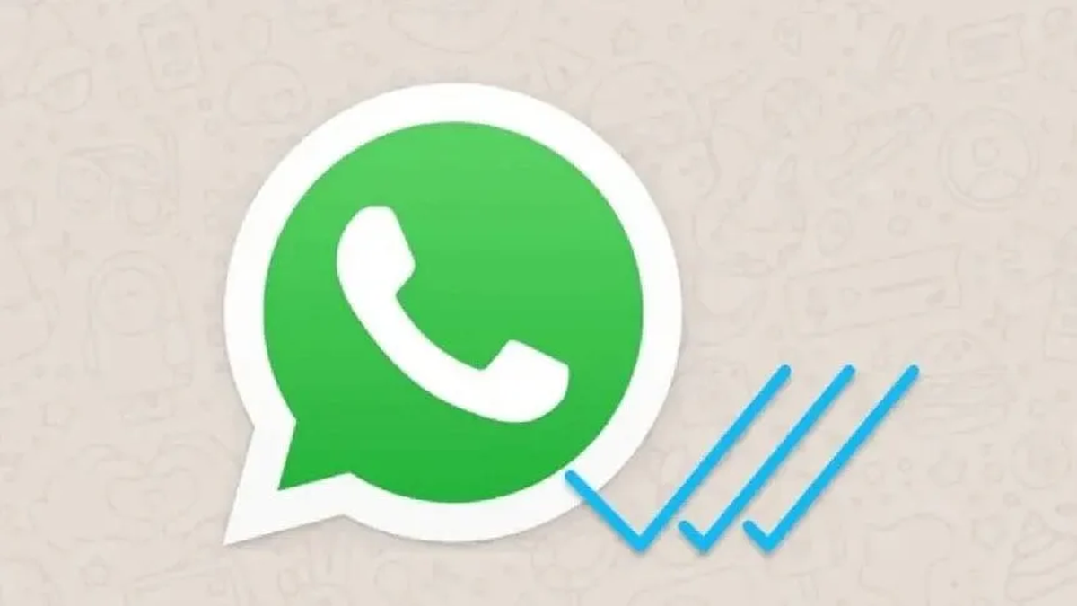 Tercer tilde azul de WhatsApp