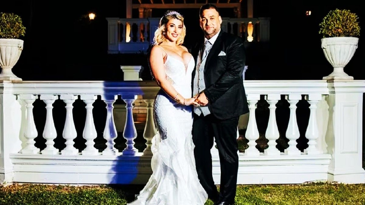 Otros tiempos. Gonzalo Aguiar y Romina Camejo durante su casamiento. Foto: Instagram.