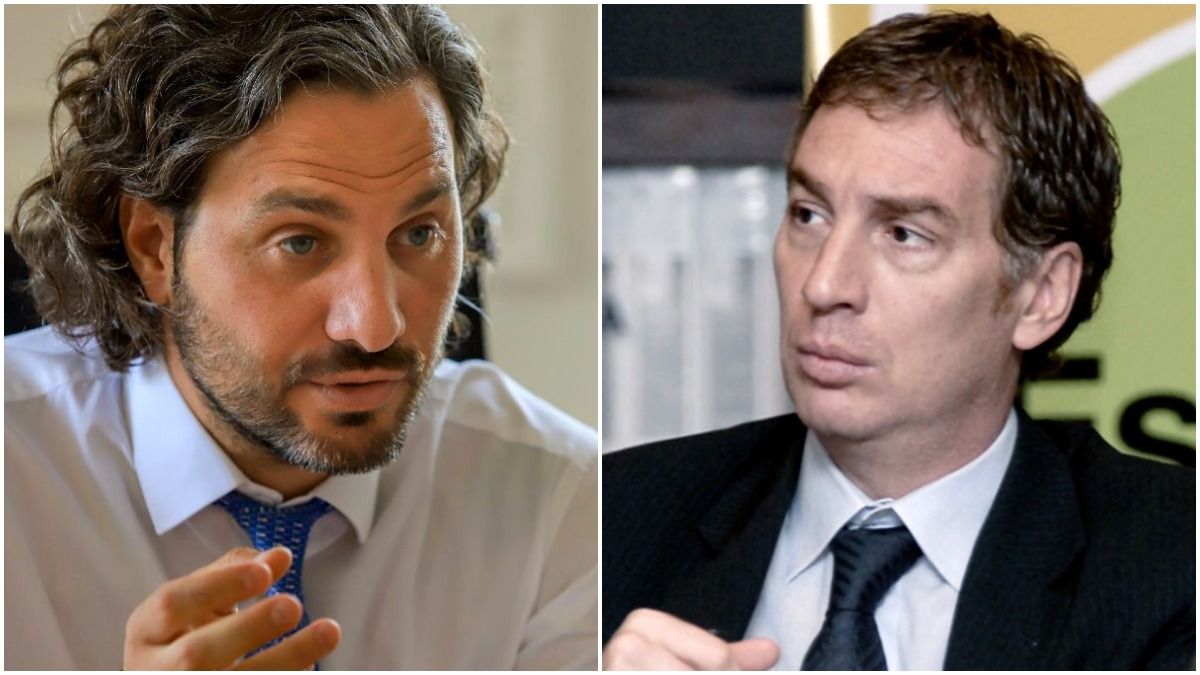 Santiago Cafiero y Diego Santilli.&nbsp;