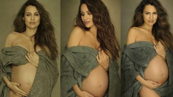 La espectacular producción de fotos de Pampita embarazada de 8 meses