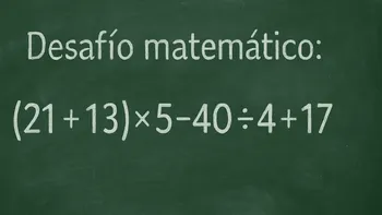Desafío Matemático: ¿sabés cómo empezar este reto con sumas y restas?