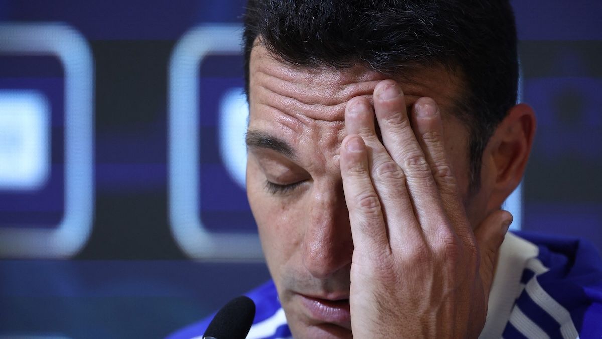 Scaloni recibió dos malas noticias antes del amistoso con Mauritania (Foto: Reuters).