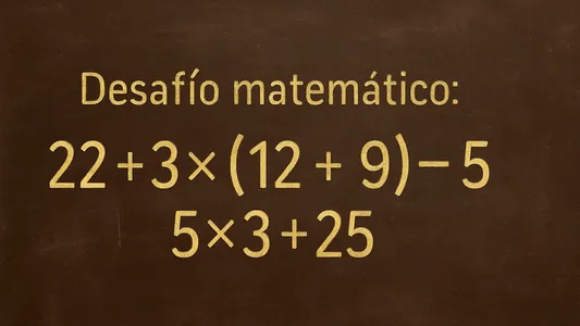 Desafío matemático: ¿en cuánto tiempo lo podés resolver?