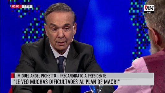 Pichetto apoyó a Lavagna, dijo que no cree que CFK se baje y aventuró que Cambiemos podría salir tercero”