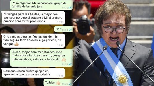 Superrealista: disparatado argumento de un tío que bajó de las fiestas al sobrino por votar a Milei