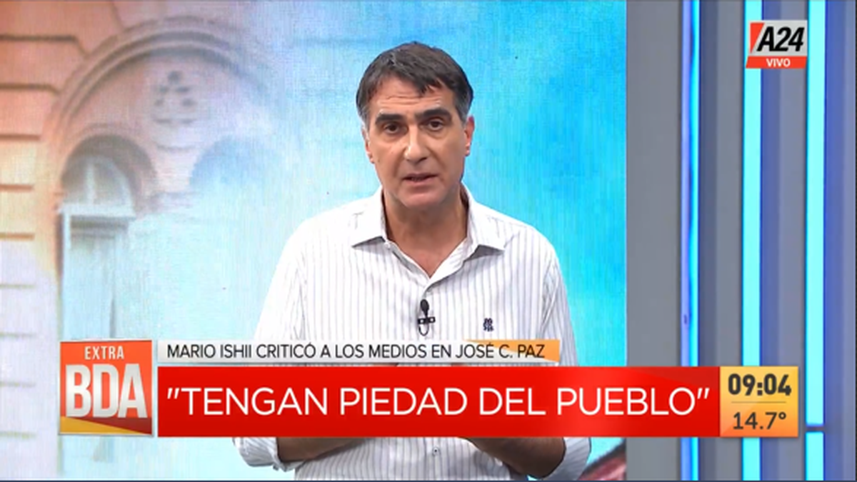 Antonio Laje le contestó duramente al intendente Mario Ishii tras cuestionar a los medios de comunicación (Foto: captura de TV).