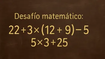 Desafío matemático: ¿en cuánto tiempo lo podés resolver?