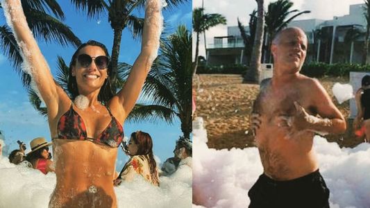 Sebastián Wainraich parodió a Pampita en la fiesta de la espuma: Tenemos lomazos