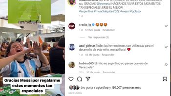 Sebastián, el nene ciego que gritó el gol de Messi gracias al sistema Braille