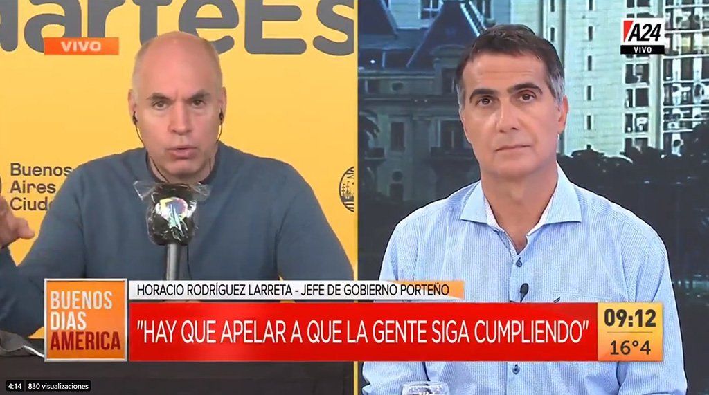 Larreta amenaza ante la flexibilización de la cuarentena: Si la gente no cumple, volvemos para atrás