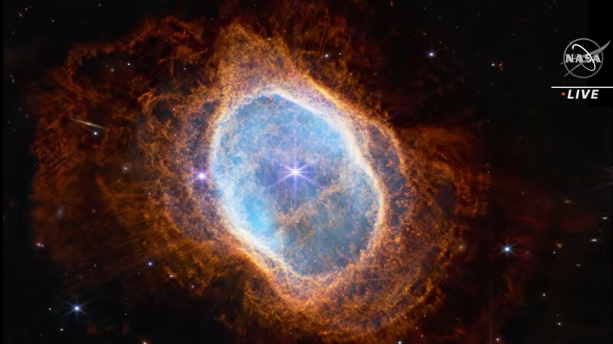 El anillo sur de Nébula ( una de las nuevas fotos logradas por el telescopio Webb que tiene la mejor tecnología para observar el cosmos (Foto: NASA)