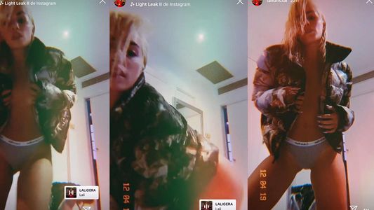 Lali Espósito se animó a bailar semidesnuda en Instagram