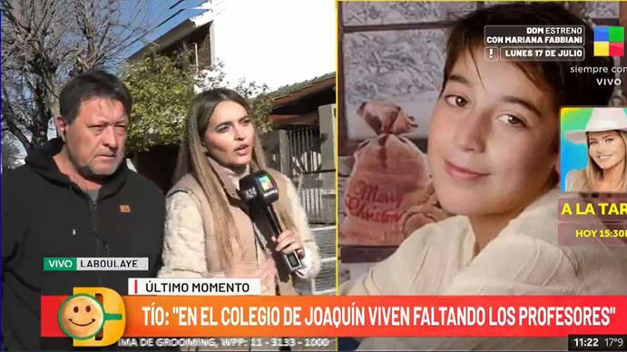 La reacción de la familia del principal sospechoso del crimen de Joaquín Sperani