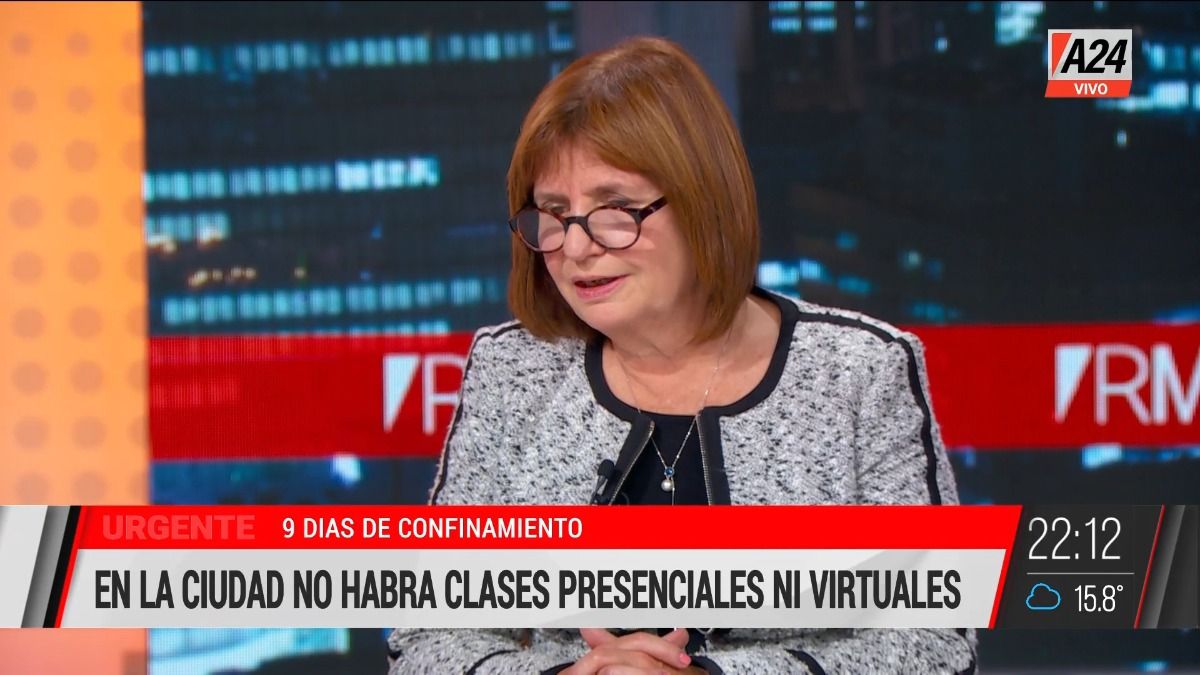 Patricia Bullrich: Esto es como volver a fase 1