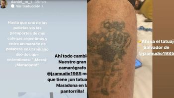 Guerra de Rusia y Ucrania: pensaron que eran espías, pero un tatuaje de Maradona salvó a un equipo de periodistas