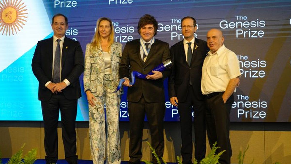 Javier Milei, distinguido en Israel con el 
