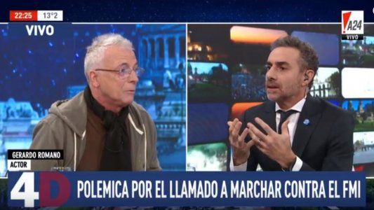 Majul y Romano discutieron por el peligro de la Patria y el actor le leyó un poema