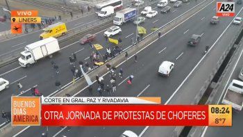 Choferes levantaron el corte en Rivadavia y General Paz: el próximo lunes repetirán la protesta