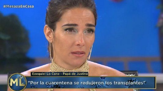 Juana Viale se emocionó hasta las lágrimas con el relato del papá de Justina Lo Cane