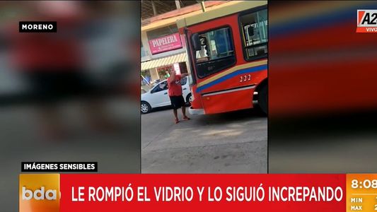 Violenta pelea con un colectivero por un incidente de tránsito: ¡Por eso les pegan un tiro en la cabeza!