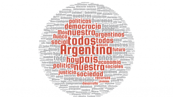 Más de 50 aplausos y las palabras Argentina, Todos y Nunca Más muy usadas en el discurso de Alberto