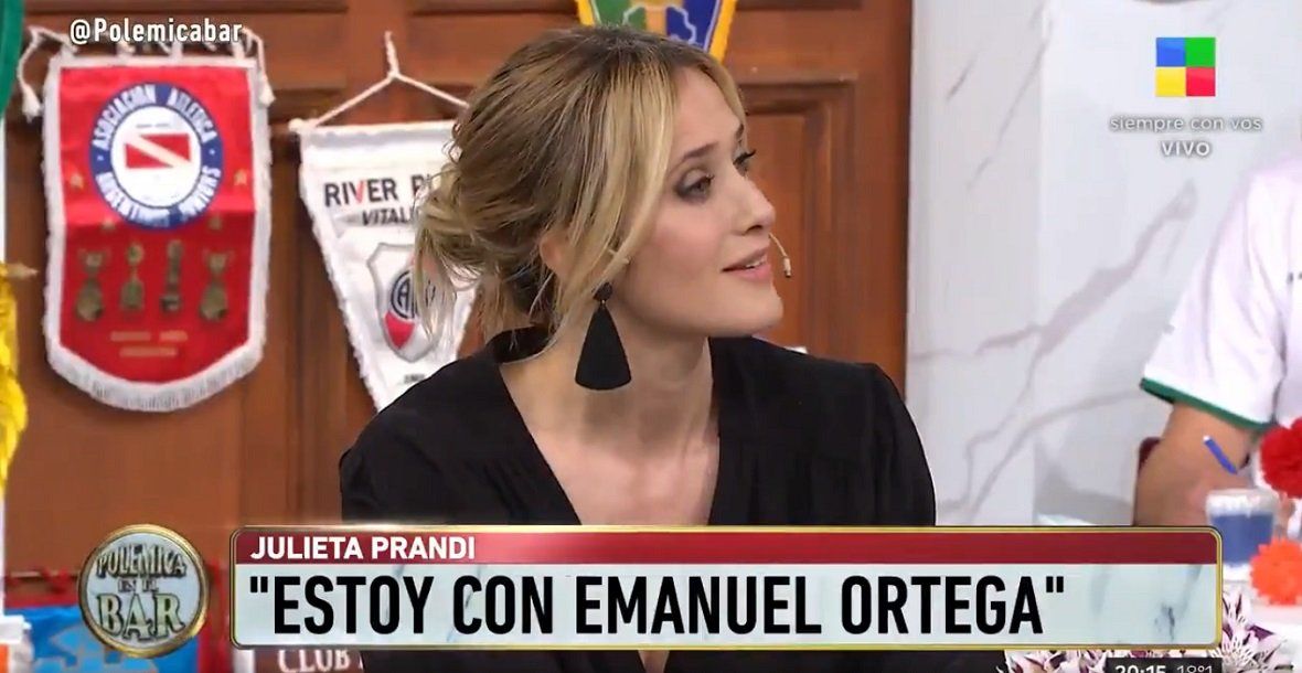 Julieta Prandi confirmó su romance con Emanuel Ortega: Estoy muy bien, es reciente