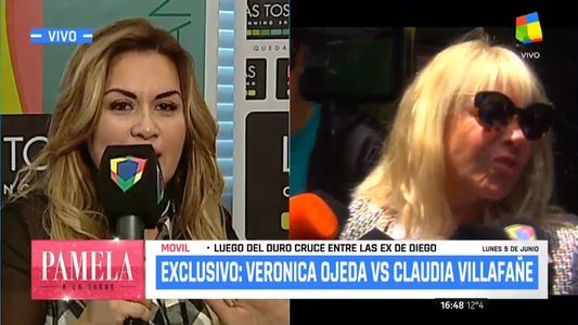 Verónica Ojeda abandonó un móvil por Claudia Villafañe