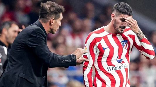 Malas noticias para Rodrigo De Paul: una lesión lo deja afuera del derbi ante el Real Madrid