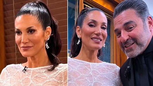 Silvina Escudero impactó con su look de novia en Polémica en el bar y Mariano Iúdica se sorprendió: qué dijo