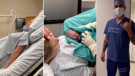 Emotivo video del nacimiento de Luca Cubero, el hijo de Mica Viciconte y Fabián Cubero