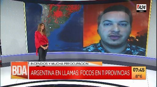 Alarma por los incendios forestales: 11 provincias continúan con llamas