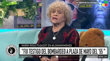 maria rosa fugazot hablo del bombardeo en la plaza de mayo
