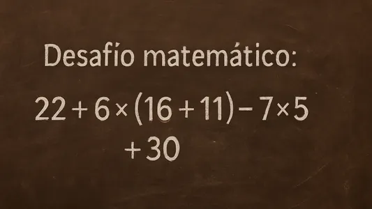 Desafío matemático: ¿en cuánto tiempo lográs resolverlo?