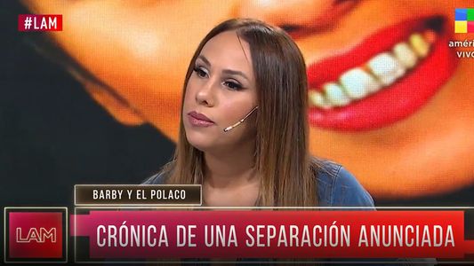 Barby Silenzi se sinceró y contó la verdad de su separación con El Polaco: Nosotros no tenemos...