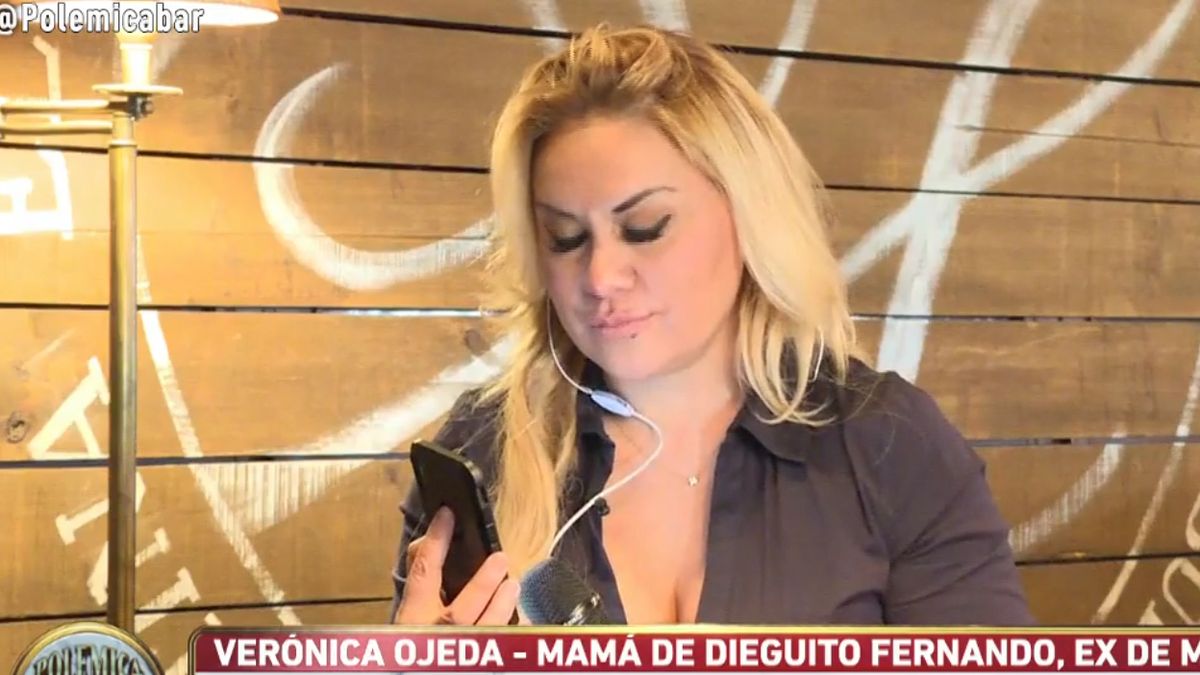 Verónica Ojeda difundió escandaloso audio de la hermana de Diego Maradona