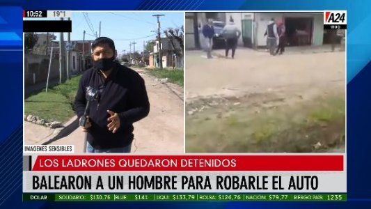 Balacera entre vecinos y ladrones para evitar el robo de un auto