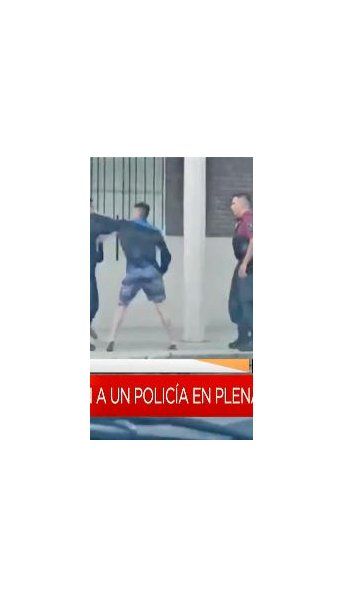 Delincuente atacó a un policía durante una detención