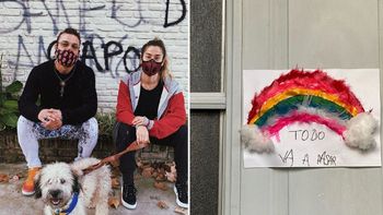 El cartel que una vecina colocó en la puerta y conmovió a Jimena Barón