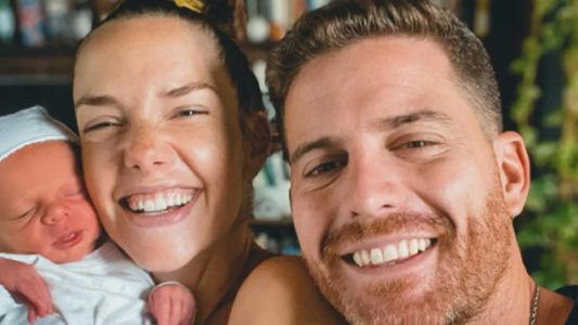 La imagen más tierna de Julieta Nair Calvo con Valentino