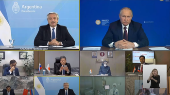 Alberto Fernández y Vladimir Putin anunciaron la producción de la Sputnik V en Argentina