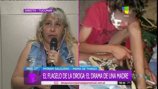 Habló la madre que encadenó a su hijo adicto al paco: Pedí a gritos que me ayuden