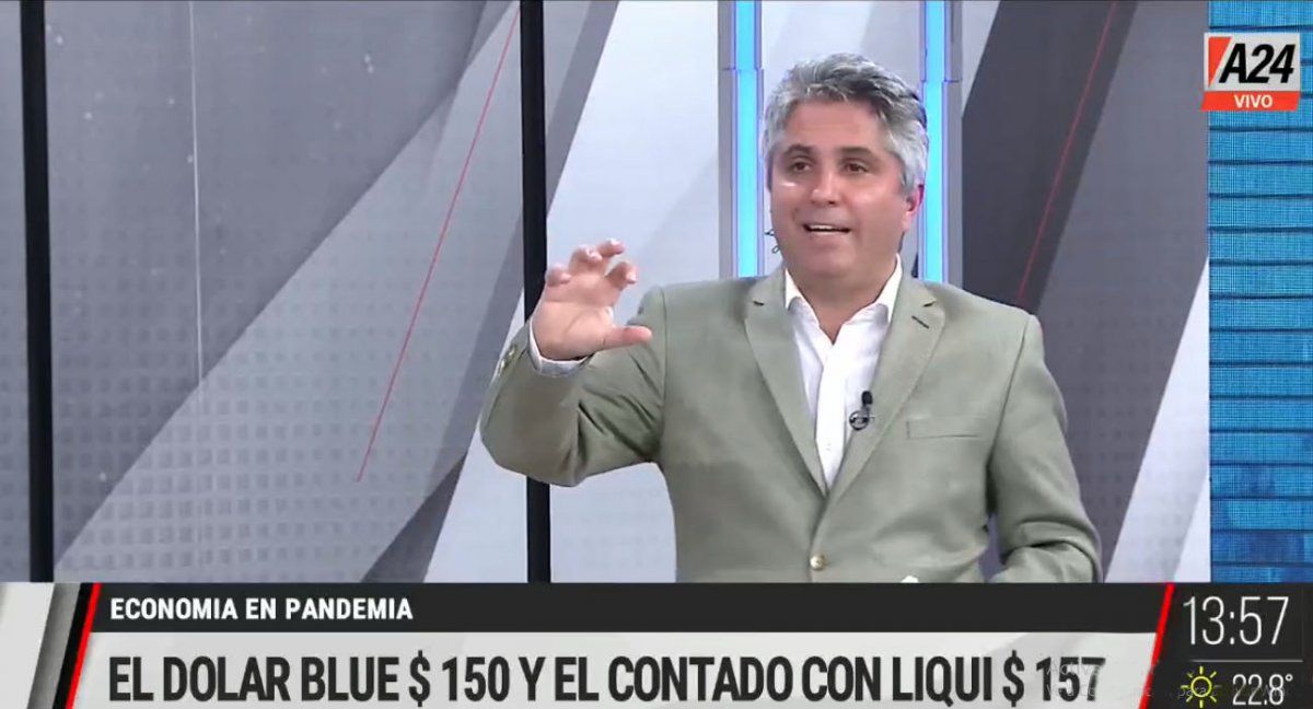 La suba de los dólares alternativos preocupan al equipo económico (Foto: Captura de TV)