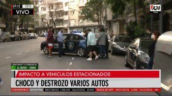 conductor alcoholizado choco a varios autos estacionados conductor alcoholizado choco a varios autos estacionados
