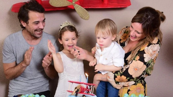 Paula Chaves y Pedro Alfonso festejaron el cumple de Baltazar