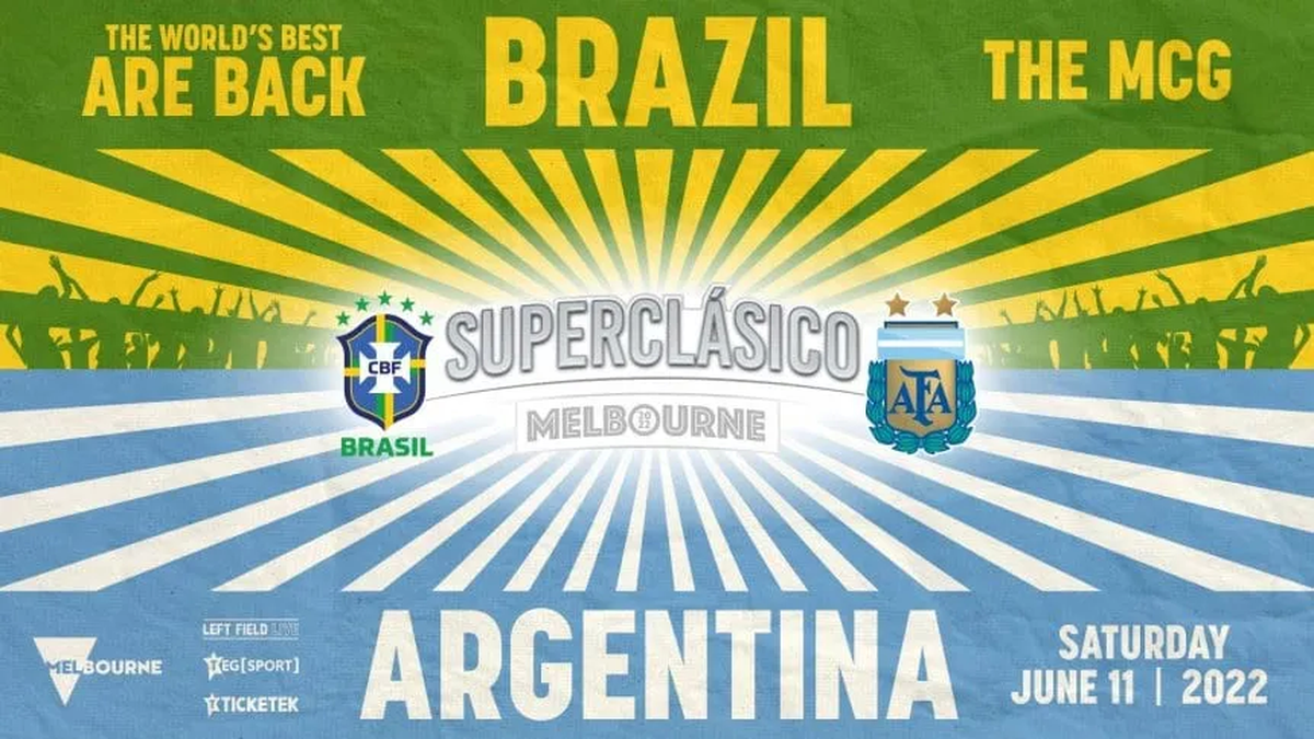 En Australia anuncian el clásico entre la Selección Argentina y Brasil