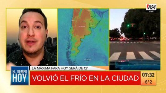 Llegó la ola polar y ya nieva en varias ciudades de la provincia de Buenos Aires